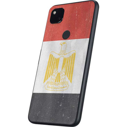 Egypt Flag Distressed Google Pixel 4a Skin